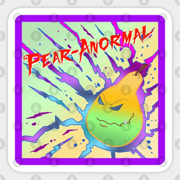 Pear-Anormal Sticker by MoonClone